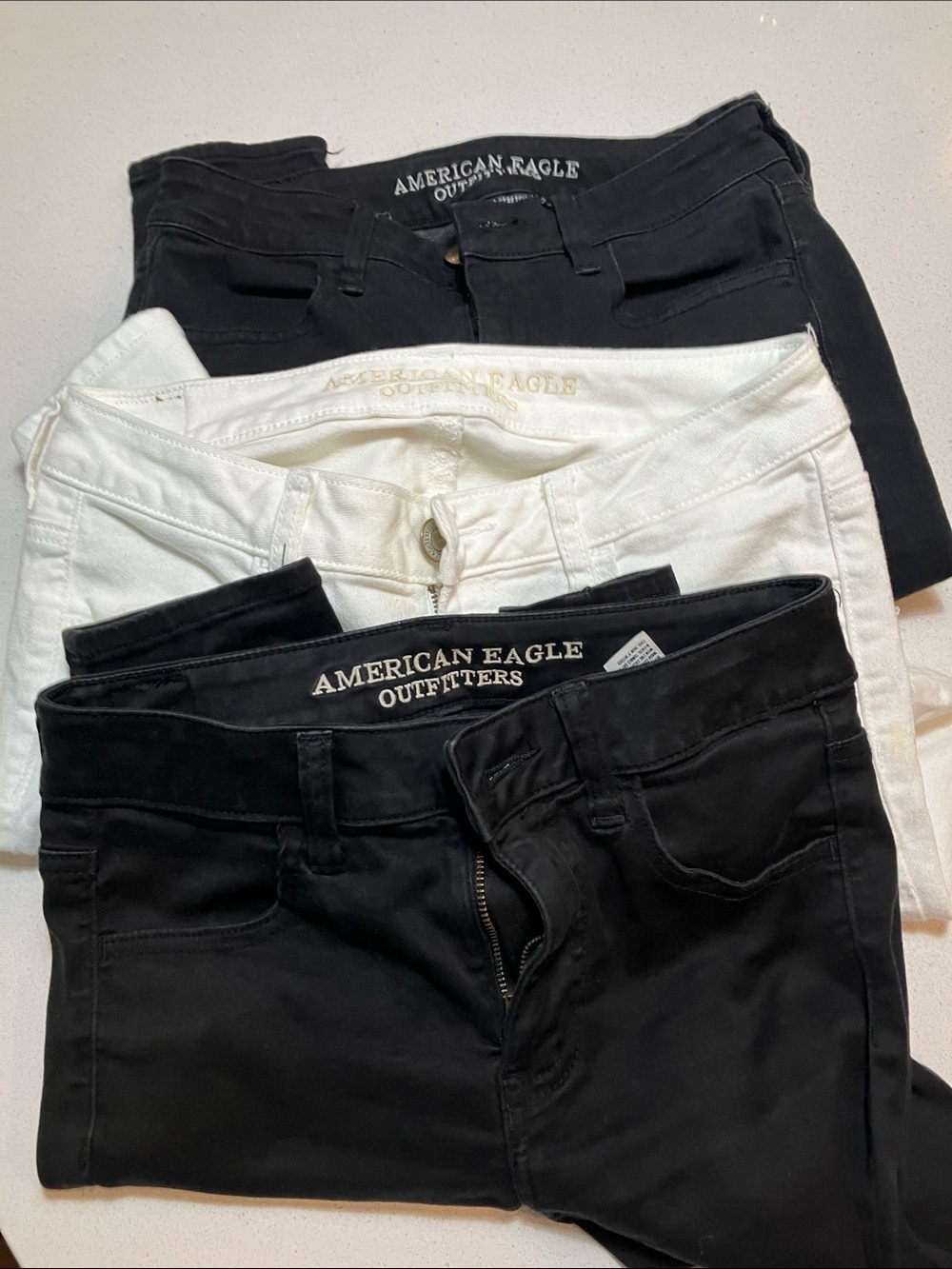 American Eagle Outfitters Women’s Jeggings - Black & White size 4